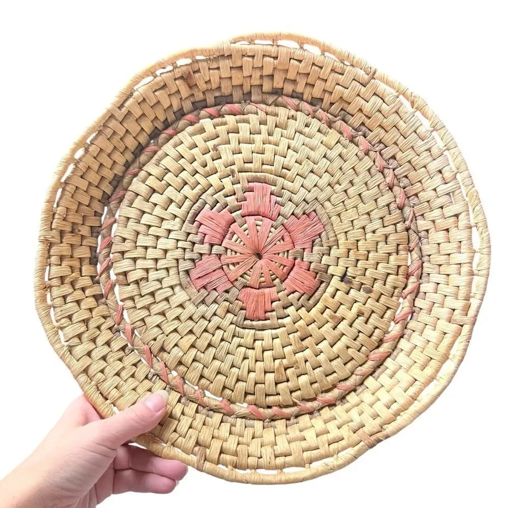 Native American Pima Arts Woven Basket Tray